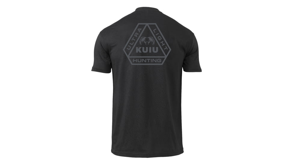 Kuiu KUIU Prism T-Shirt in Black Size 3XL, Black, 3XL, Cotton, Adult, Male, 7966779637918