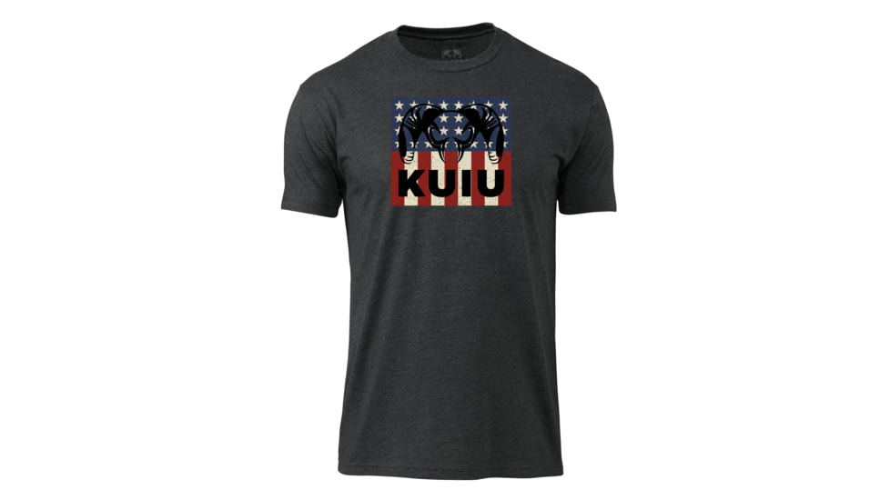 Kuiu KUIU Retro Patriot T-Shirt in Charcoal Size 3XL, Charcoal, 3XL, Cotton, Adult, Male, 8133847842974
