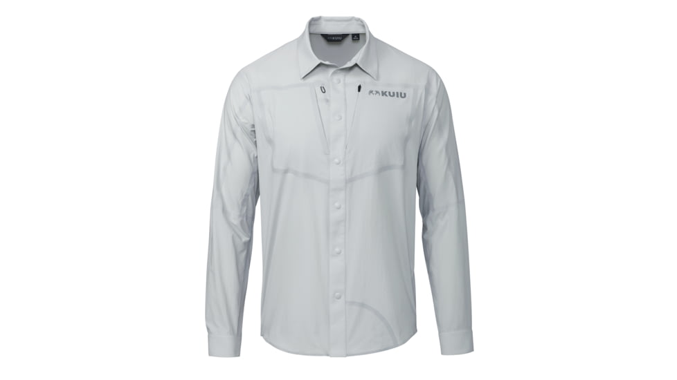 Kuiu KUIU Salton Long Sleeves Hunting Shirt in Lunar Size 3XL, Lunar, 3XL, Adult, Male, 8175904948382