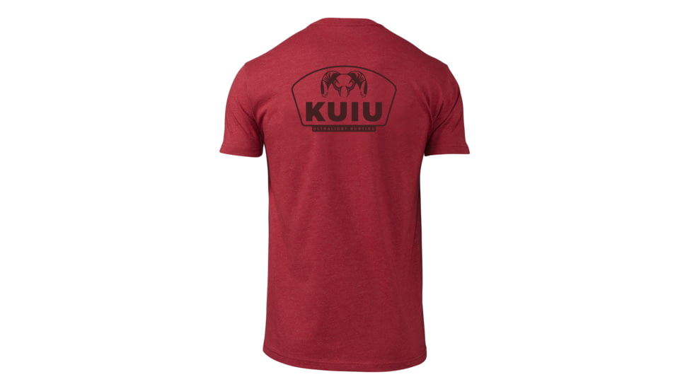 Kuiu KUIU Shield Back Logo T-Shirt in Cardinal Size 3XL, Cardinal, 3XL, Cotton, Adult, Male, 8197779947678