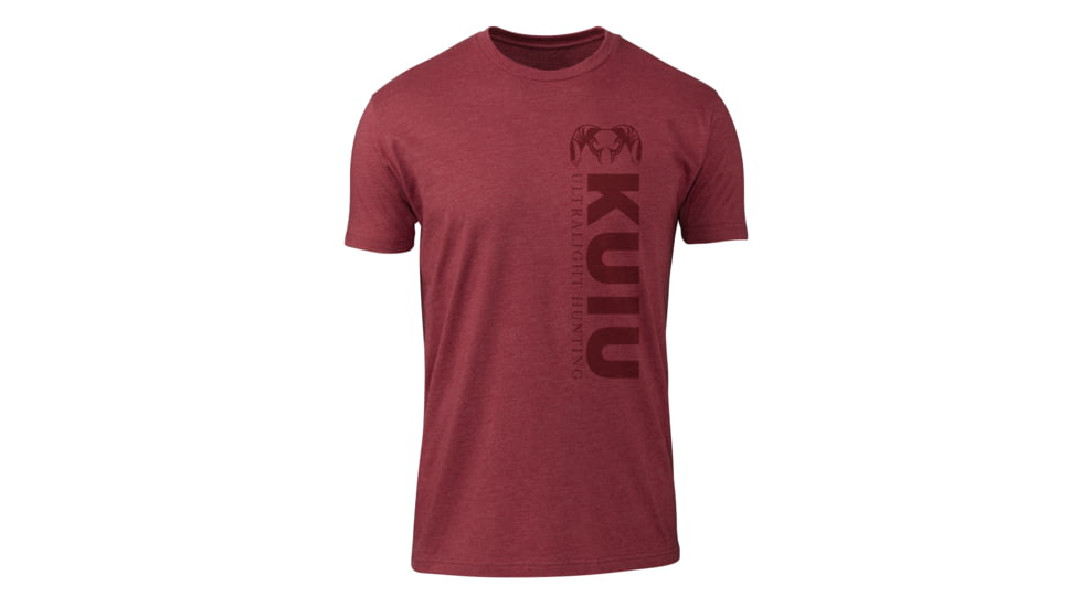 Kuiu KUIU Solid Vertical T-Shirt in Cardinal Size 3XL, Cardinal, 3XL, Cotton, Adult, Male, 8136459354270