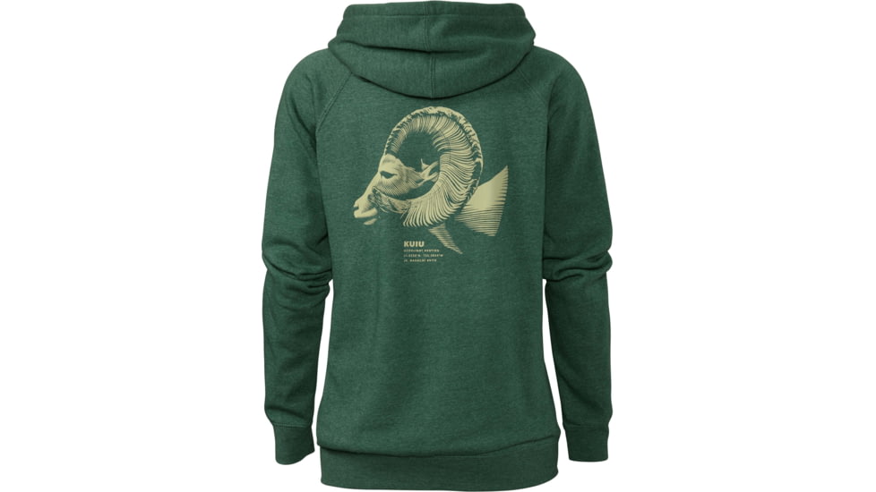Kuiu Nahanni Butte Ram Hoodies - Womens, Moss Heather, 2XL, 14184-MH-XXL