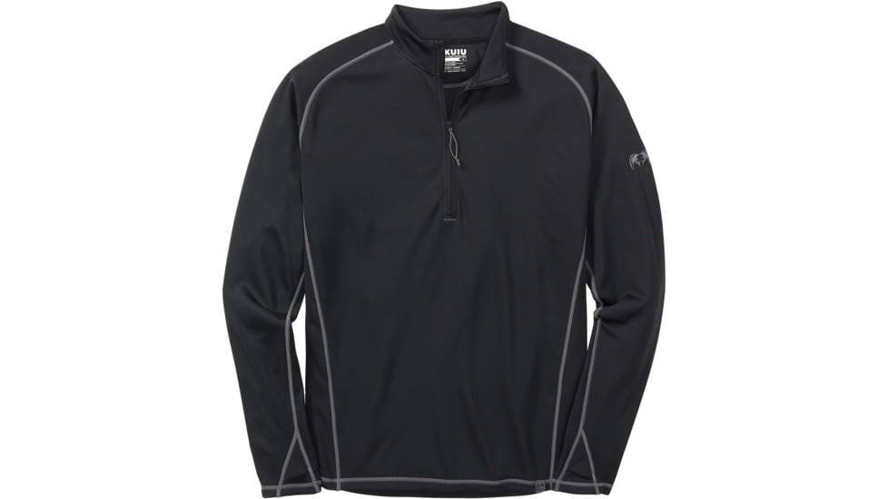 Kuiu Peloton 97 Fleece Zip Hunting Shirt - Mens, Black, 3XL, 20030-BL-3XL