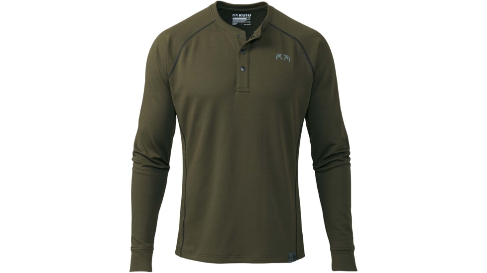 Kuiu PRO Merino 200 Henley Shirt - Mens, Loden, XXL, 22005-LD-XXL