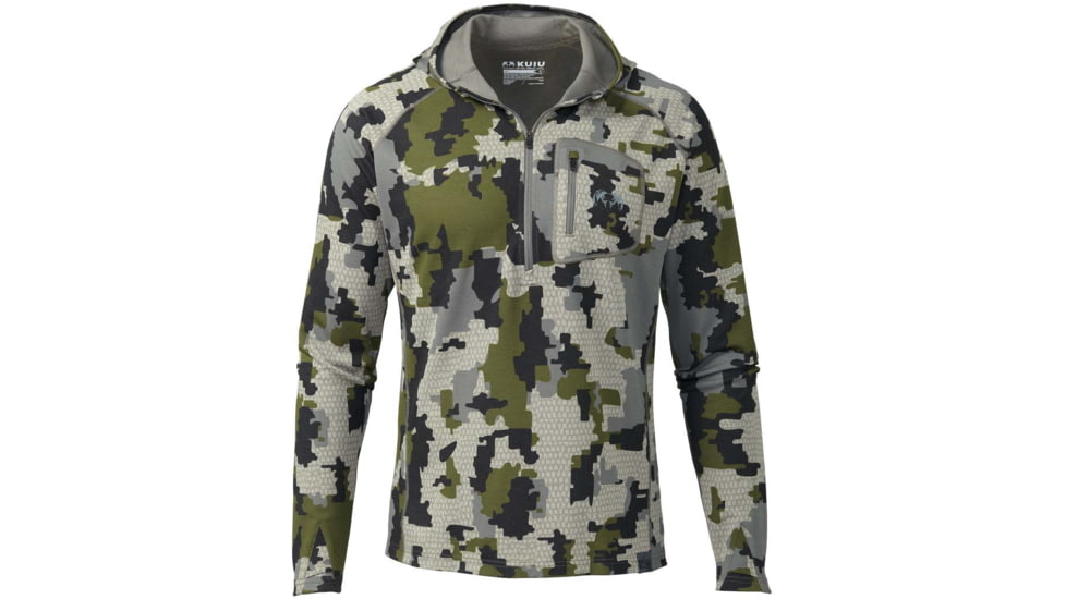 Kuiu Pro Merino 200 Zip-T Hoodie - Mens, Camo, 3XL, 22004-V2-3XL