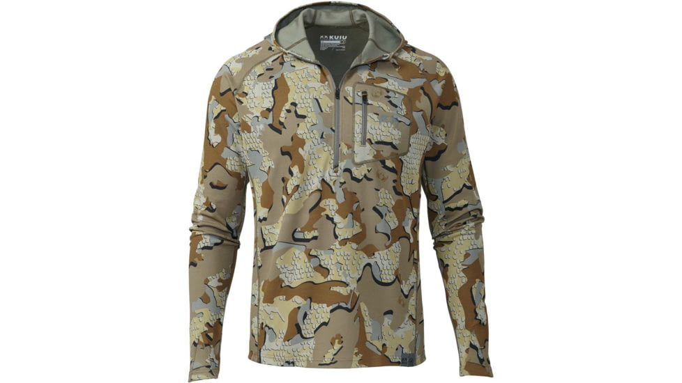 Kuiu Pro Merino 200 Zip-T Hoodie - Mens, Valo, M, 22004-VL-M