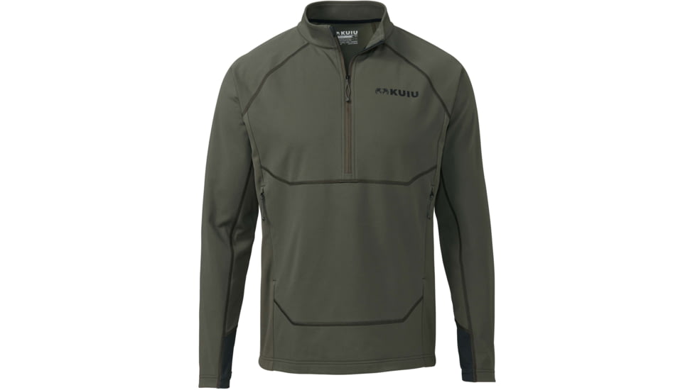 Kuiu StrongFleece Hybrid 210 Zip Hunting Shirt - Mens, Ash, 3XL, 40028-AS-3XL