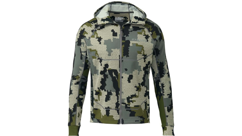 Kuiu StrongFleece Hybrid 280 Full Zip Hoodie - Mens, Camo, XXL, 40034-V2-XXL