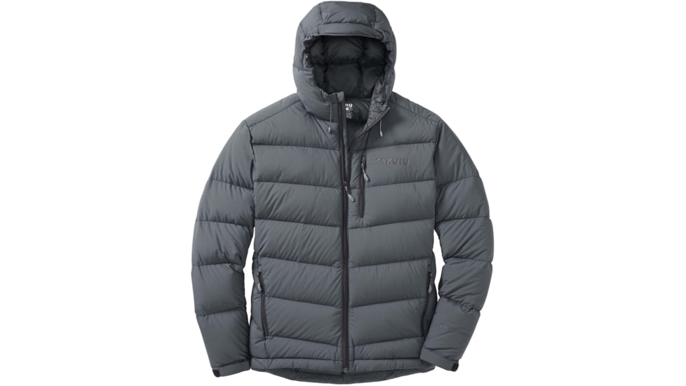 Kuiu Super Down PRO Hooded Hunting Jacket - Mens, Gunmetal, M, 50018-GM-M