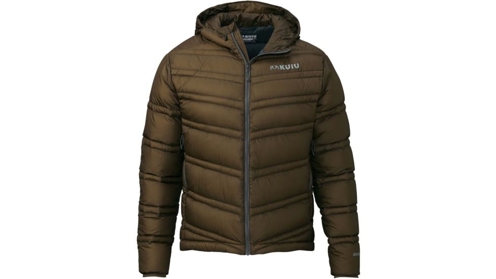 Kuiu Super Down ULTRA Hooded Hunting Jacket - Mens, Bourbon, Small, 50019-BU-S