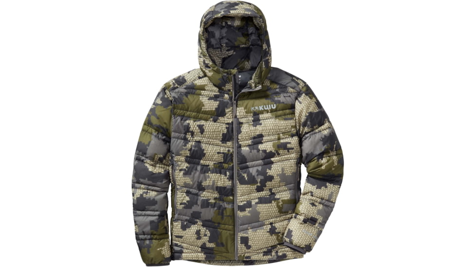 Kuiu Super Down ULTRA Hooded Hunting Jacket - Mens, Camo, L, 50019-V2-L