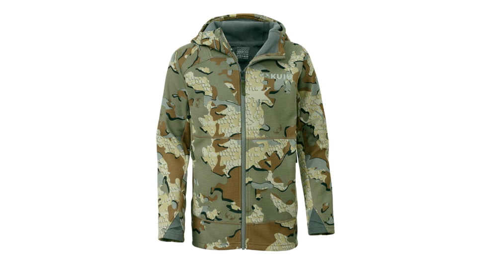 Kuiu Youth Peloton 240 Full Zip Hoodies, Valo, YS, 20036-VL-YS