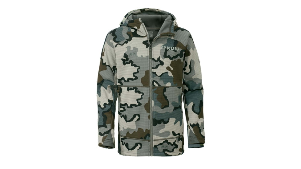 Kuiu Youth Peloton 240 Full Zip Hoodies, Vias, YS, 20036-VC-YS