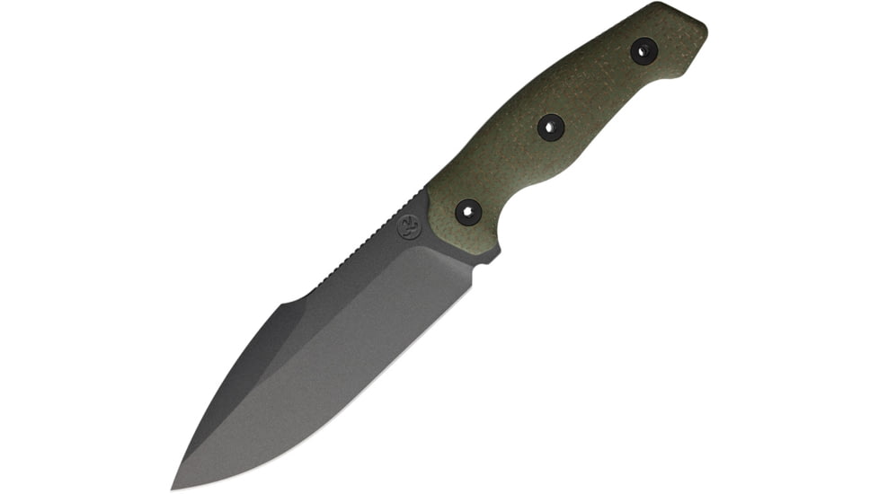 Kunwu Knives Stiffy G Fixed Blade Grn Tflon, KUNF712GN1