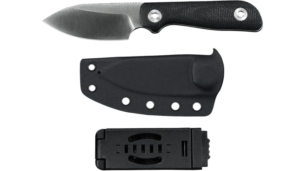 Kunwu Knives Stiffy P Fixed Blade Black, KUNF705BK2