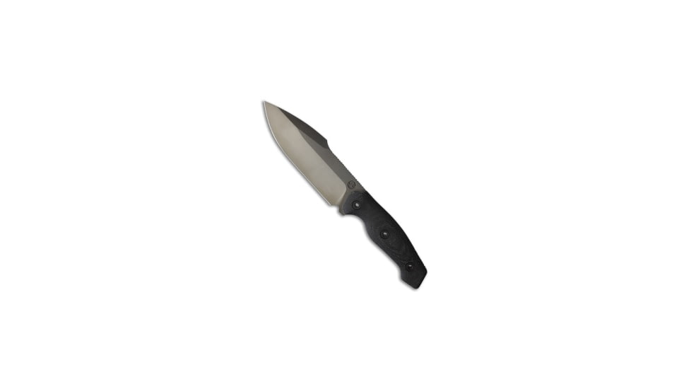 Kunwu Kunwu Stiffy G Fixed Blade Knife Black Micarta 6.1" DLC, Black, ASSAB 88, adult, BHQ-228899
