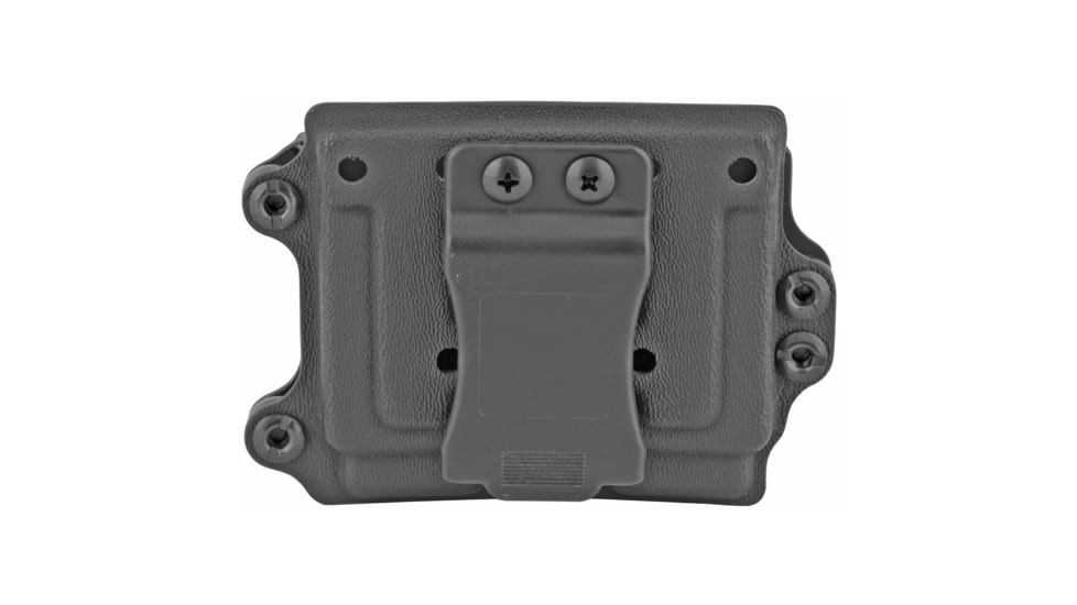 L.A.G. Tactical, Inc. DMC M.C.S., Double Magazine Pouch, 9MM/40Cal, Fits Compact/Slim Magazines, Kydex, Matte Finish, Black 34008