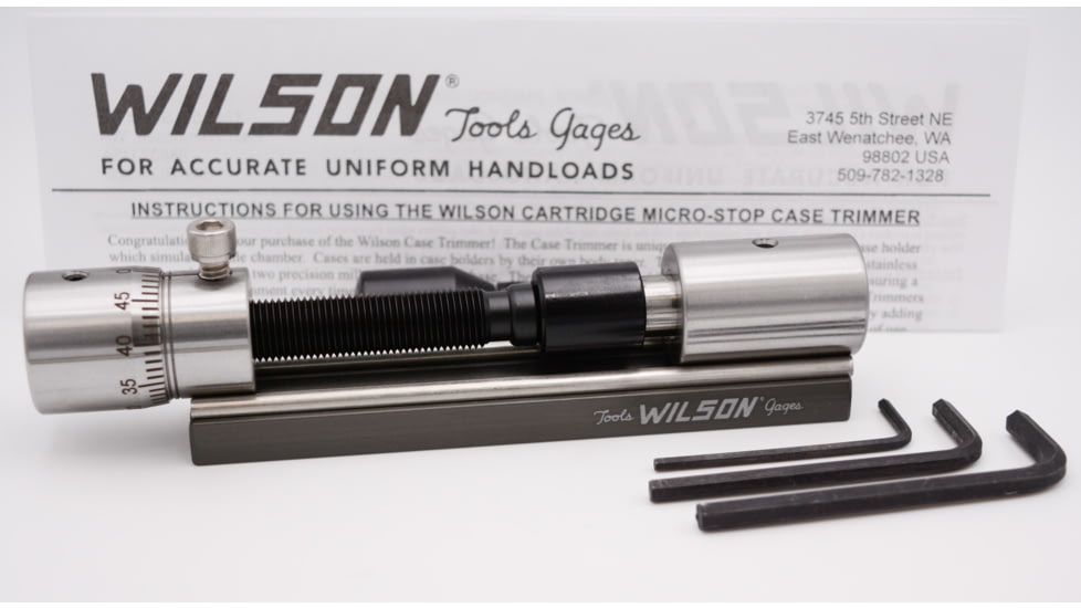 L.E. Wilson SS CT 17-45 Trimmer w/ Micro Stop, Silver, CTSS-MIC