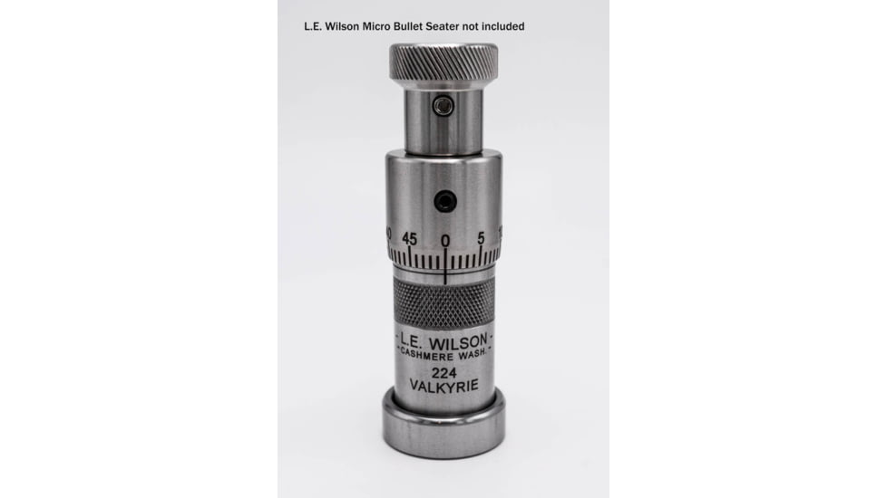 L.E. Wilson Stainless Steel Bullet Seater Base, Silver, BSB-STA