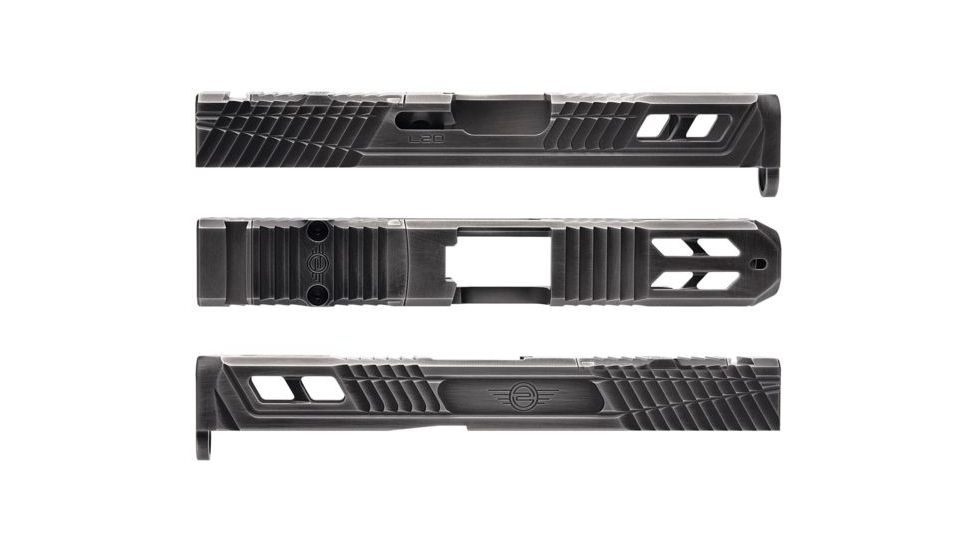 L2D Combat Catalyst Slide RMR Ready, Fits Glock 19 Gen 3, Battleworn Cerakote, LD-S-C-193-BW