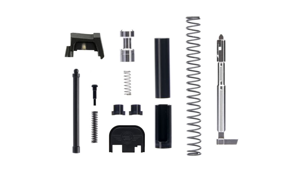 L2D Combat Competition Slide Parts Kit, Glock 9mm Gen 3-4, Black, LD-PK-CSP-9-BLK