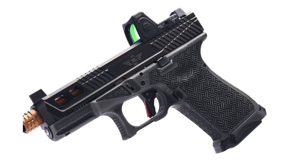 L2D Combat Glock 19 Gen3 Reaction Series Magwell, Black, LD-P-MW-193-BLK