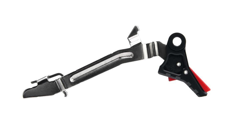 L2D Combat Glock 9mm/.40S&amp;W/.357 SIG Drop-In Trigger, Except G43, Black/Red, LD-P-CTS-G3/G4-BR