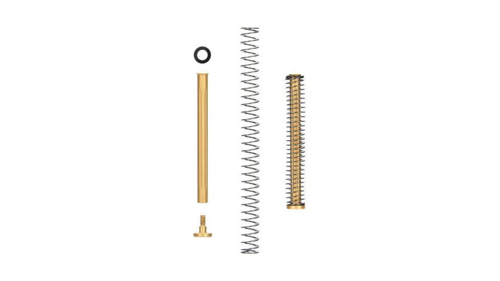 L2D Combat Guide Rod, Glock 17 Gen 3 Standard Frame, Stainless Fluted, Titanium Nitride, LD-PK-GR-SF-TIN