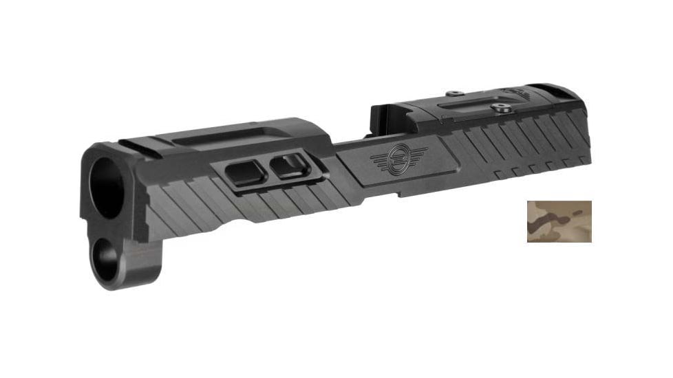 L2D Combat Odyssey Stripped Slide for Sig P320 Compact/X-Carry 3.9, 9mm RMR Ready, Arid Multicam, LD-S-O-P320C-AM