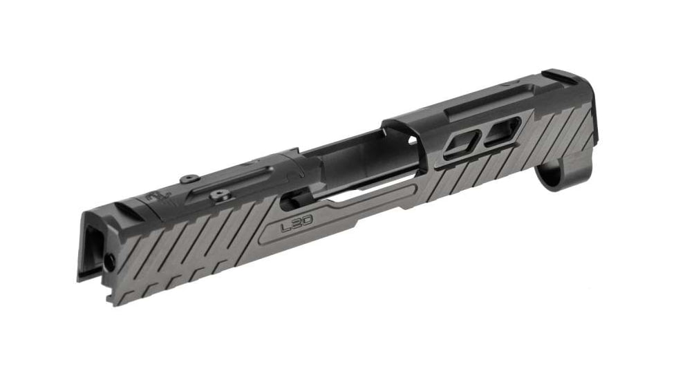 L2D Combat Odyssey Stripped Slide for Sig P320 Compact/X-Carry 3.9, 9mm RMR Ready, Black, LD-S-O-P320C-BLK