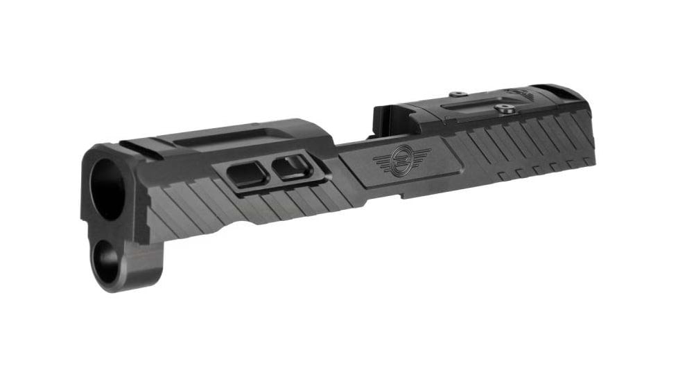 L2D Combat Odyssey Stripped Slide for Sig P320 Compact/X-Carry 3.9, 9mm RMR Ready, Black, LD-S-O-P320C-BLK