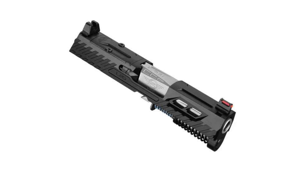 L2D Combat P320 X-Compact 3.6in Slide Assembly, Black / Stainless, LD-CU-O-P320XC-F-SS