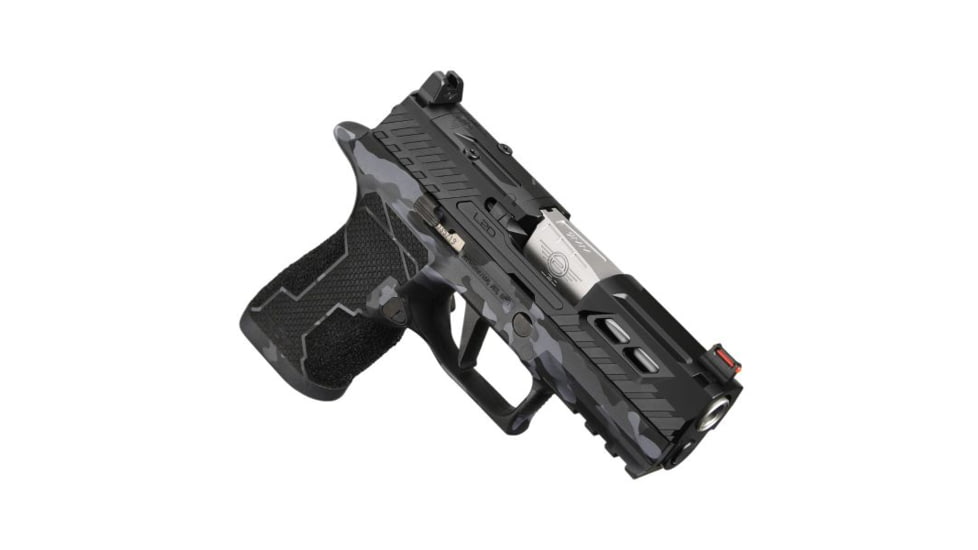 L2D Combat P320 X-Compact 3.6in Slide Assembly, Black / Stainless, LD-CU-O-P320XC-F-SS