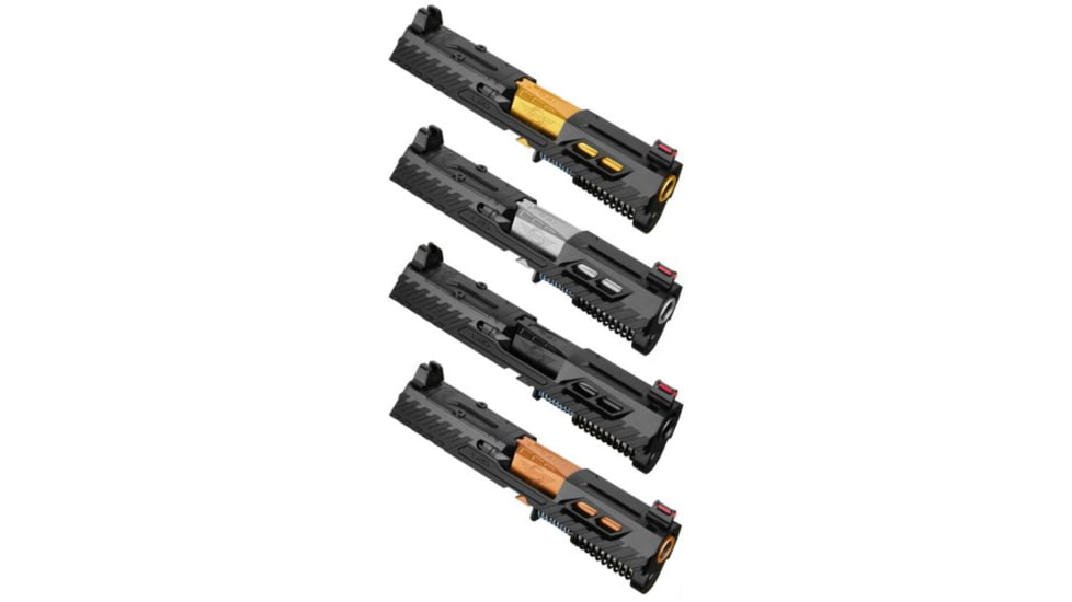 L2D Combat P320 X-Compact 3.6in Slide Assembly, Black / Stainless, LD-CU-O-P320XC-F-SS