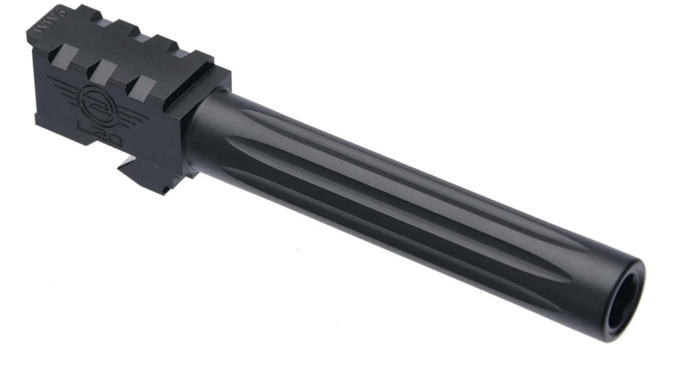 L2D Combat Precision Match Fluted Barrel, Glock 17, Black, LD-BBL-PM-17-F-BLK