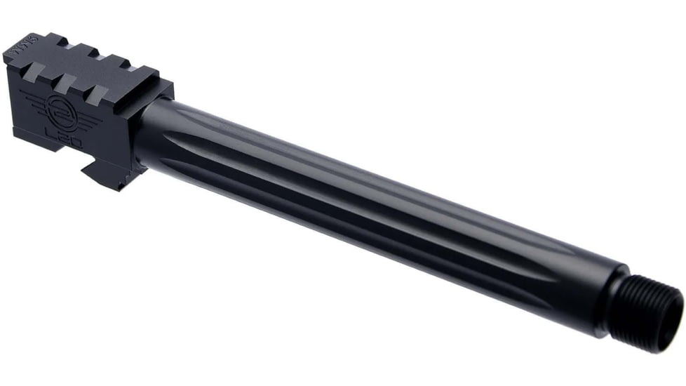 L2D Combat Precision Match Fluted/Threaded Barrel, Glock 34, Black, LD-BBL-PM-34-FT-BLK