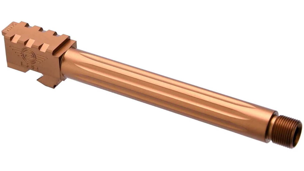 L2D Combat Precision Match Fluted/Threaded Barrel, Glock 34, Bronze, LD-BBL-PM-34-FT-BRZ