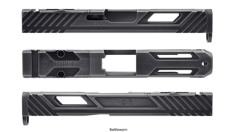 L2D Combat Tyton Slide RMR Ready, Fits Glock 17 Gen 3, BattleWorn Cerakote, LD-S-T-173-BW