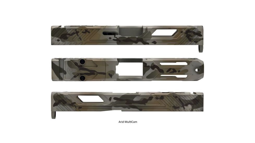 L2D Combat Tyton Slide RMR Ready, Fits Glock 19 Gen 3, Arid MultiCam, LD-S-T-193-AM