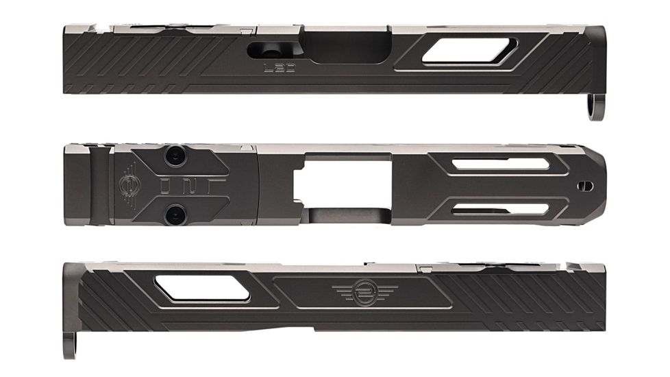 L2D Combat Tyton Slide RMR Ready, Fits Glock 19 Gen 3, DLC Metallic Grey LD-S-T-193-MG