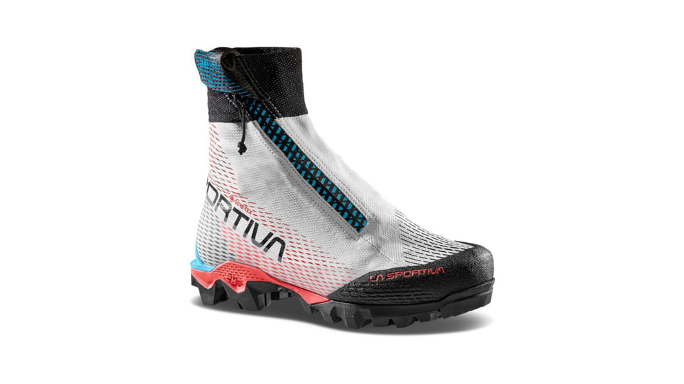 La Sportiva Aequilibrium Speed GTX Mountaineering Boots - Womens, White/Hibiscus, 41.5, 31I-000402-41.5