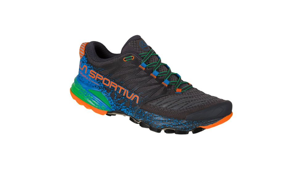 La Sportiva Akasha II Road Running Shoes - Mens, Carbon/Flame, 42, 56A-900304-42