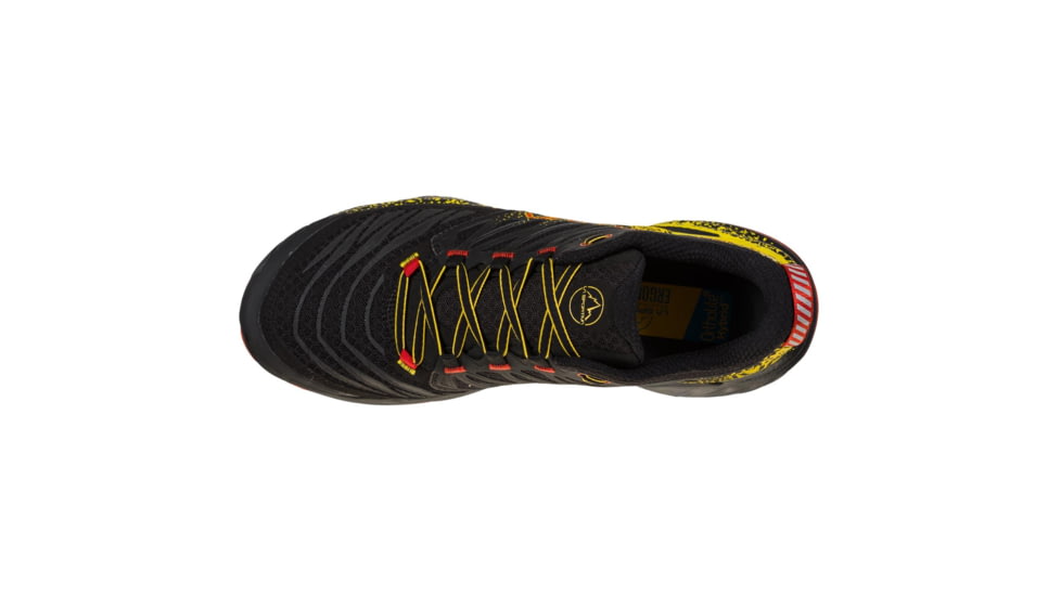 La Sportiva Akasha II Running Shoes - Mens, Black/Yellow, 47.5, 56A-999100-47.5
