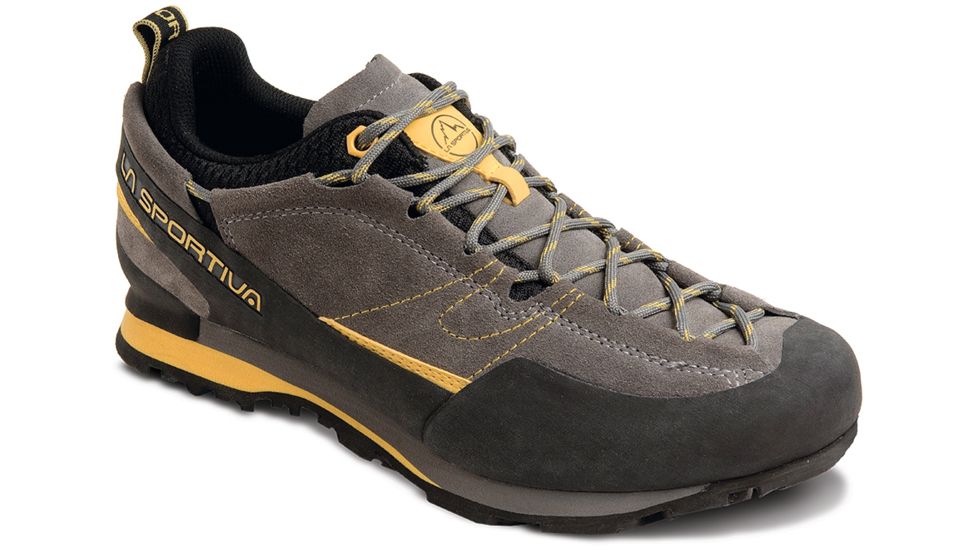 La Sportiva Boulder X Approach Shoe - Men's-Gray/Yellow-45