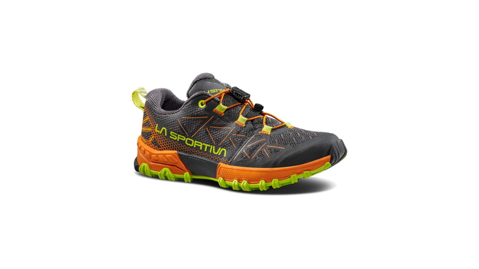La Sportiva Bushido II Jr Shoes - Kids, Carbon/Hawaiian Sun, 30, 56L-900208-30