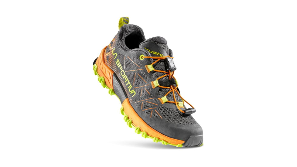 La Sportiva Bushido II Jr Shoes - Kids, Carbon/Hawaiian Sun, 30, 56L-900208-30