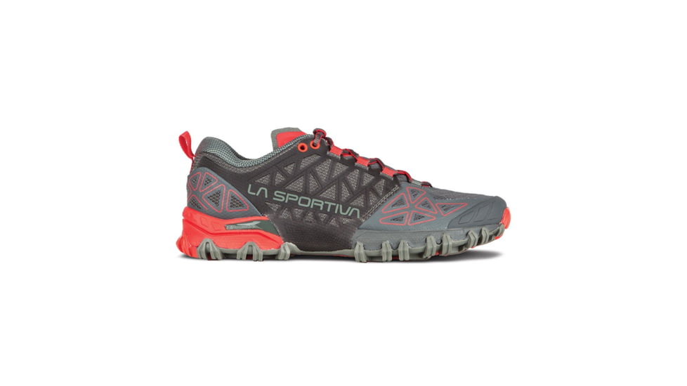 La Sportiva Bushido II Running Shoes - Womens, Carbon/Hibiscus, 38, 36T-900402-38