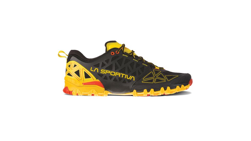 La Sportiva Bushido II Trailrunning Shoes - Mens, Black/Yellow, 40.5, 36S-999100-40.5
