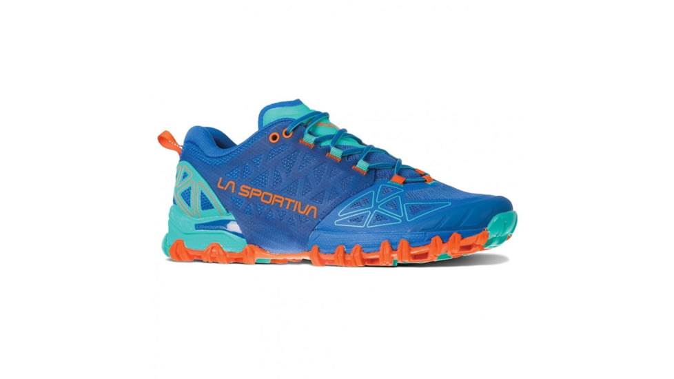 La Sportiva Bushido II Trailrunning Shoes - Womens, Marine Blue/Aqua, 36, 36T-612615-36
