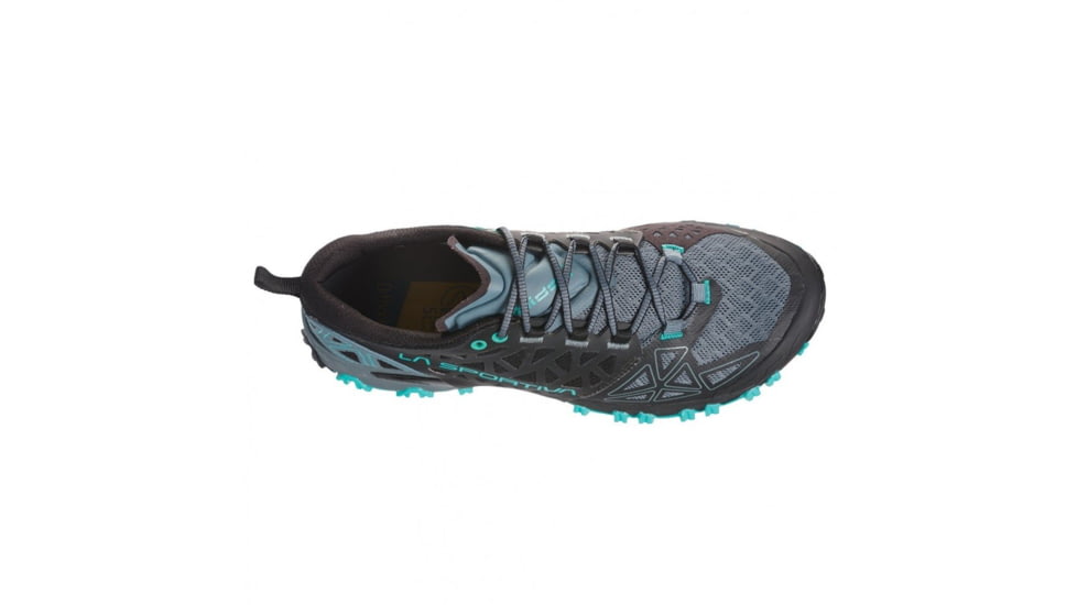 La Sportiva Bushido II Trailrunning Shoes - Womens, Slate/Aqua, 36, 36T-903615-36